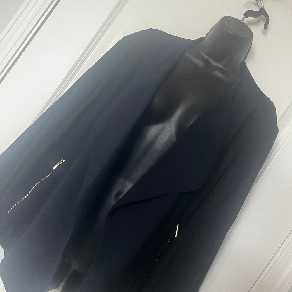 Women's Blue Draped Blazer 20W